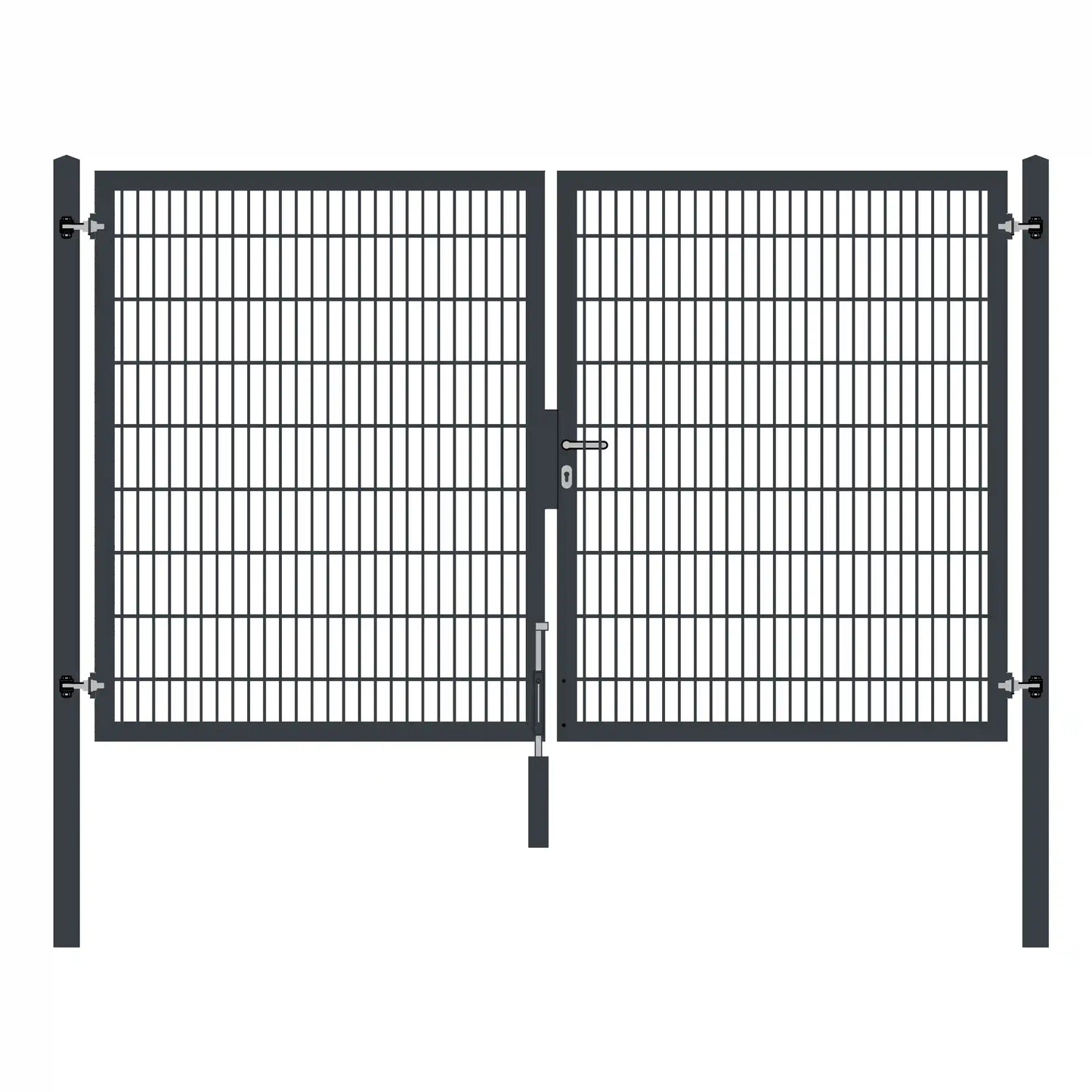 Gartentor 2-flügelig Premium 180° (Lichteweite 3140mm)