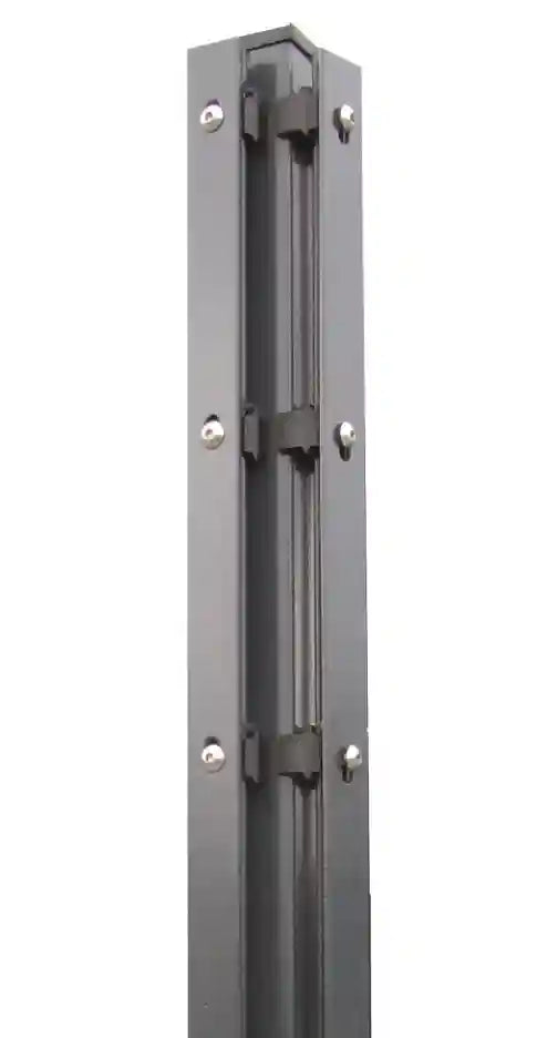 Corner post with cover strip RAL7016