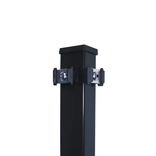 Corner post with clamping element (butterfly)