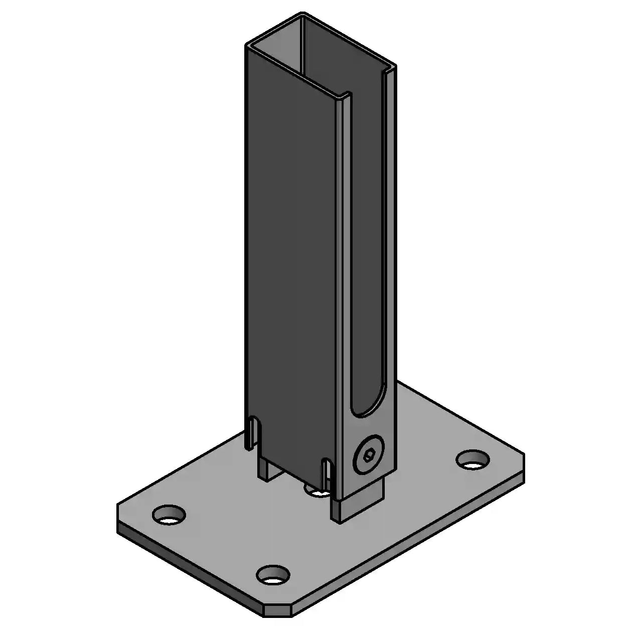 Base plate universal variable (slope) hot-dip galvanized