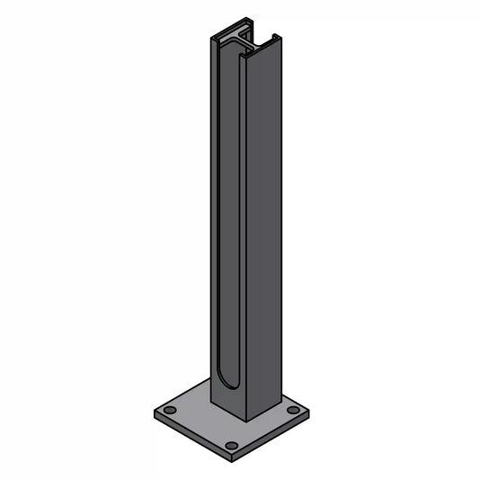 Gate base plate 60x60 mm hot-dip galvanized