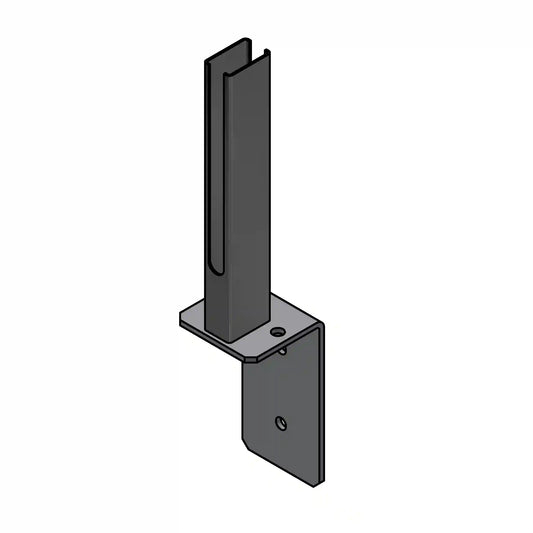 Angle base plate universal RAL7016 anthracite
