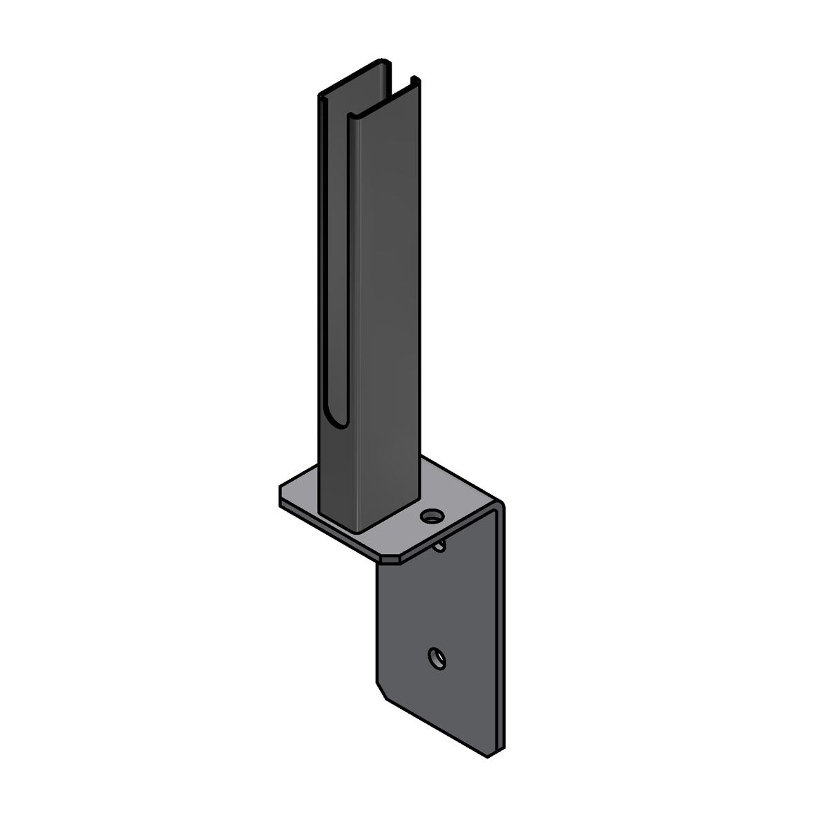 Angle base plate universal RAL7016 anthracite – Zaunscout24